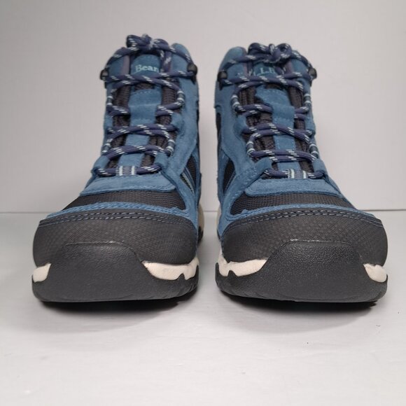 NEW LL Bean Hiking Boots Women 8.5 WIDE Trail Model 4 Slate Raw Indigo 299640 - Picture 7 of 14